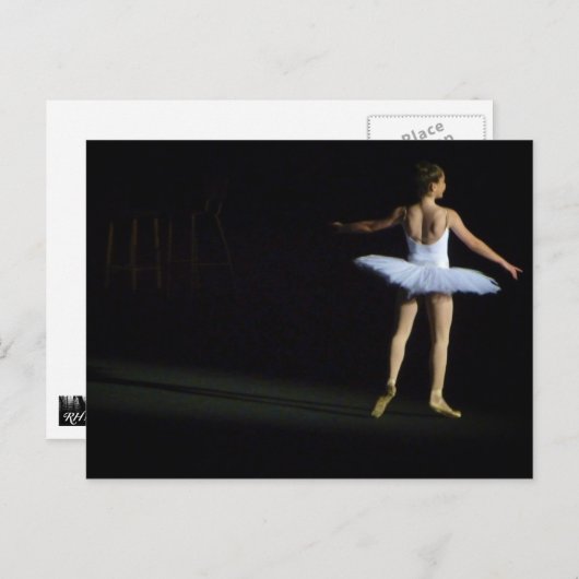 Briefkaart van Ballerina - landschap (Voorkant / Achterkant)