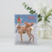 Briefkaart van Bambi en Friends (Staand voorkant)