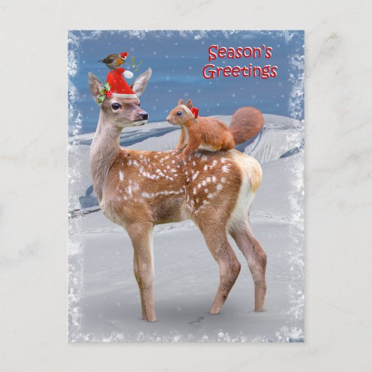 Briefkaart van Bambi en Friends (Voorkant)