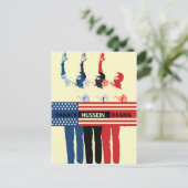 Briefkaart van Barack Hussein Obama (Staand voorkant)