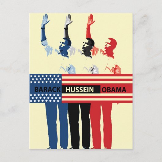 Briefkaart van Barack Hussein Obama (Voorkant)