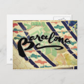 Briefkaart van Barcelona (Voorkant / Achterkant)