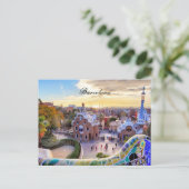 BRIEFKAART VAN BARCELONA (Staand voorkant)