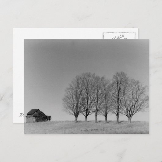 Briefkaart van Barn en bomen (Voorkant / Achterkant)