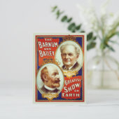 Briefkaart van Barnum en Bailey Circus (Staand voorkant)