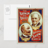 Briefkaart van Barnum en Bailey Circus (Voorkant / Achterkant)