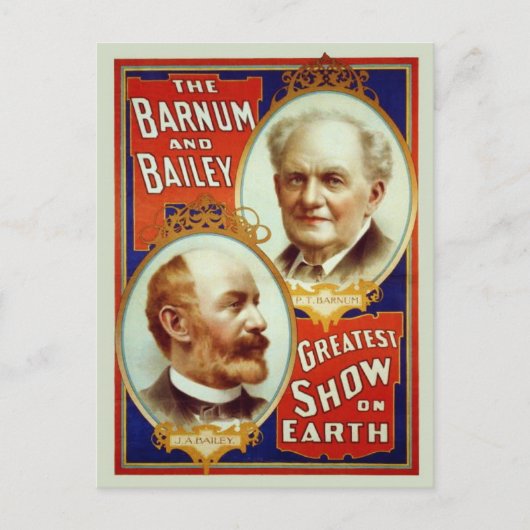 Briefkaart van Barnum en Bailey Circus (Voorkant)