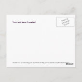 Briefkaart van barokpaarden, (Achterkant)
