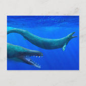 Briefkaart van Basilosaurus (prehistorische walvis (Voorkant)