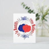 Briefkaart van Bastille Day Balloons (Staand voorkant)
