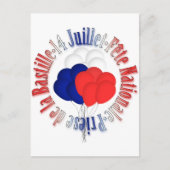 Briefkaart van Bastille Day Balloons (Voorkant)