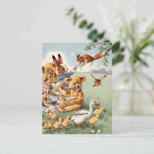 Briefkaart van  beboste  (Staand voorkant)