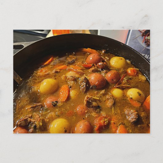 Briefkaart van Beef Stew (Voorkant)
