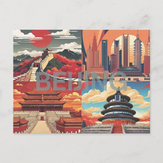 Briefkaart van Beijing - Artsy (Voorkant)