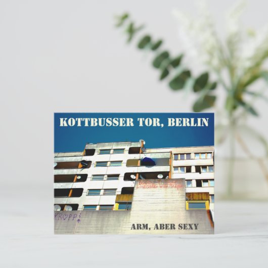 Briefkaart van Berlin Kottbusser Tor Kotti (Staand voorkant)