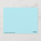 Briefkaart van bevroren ijskristallen-sneeuwvlokke (Achterkant)