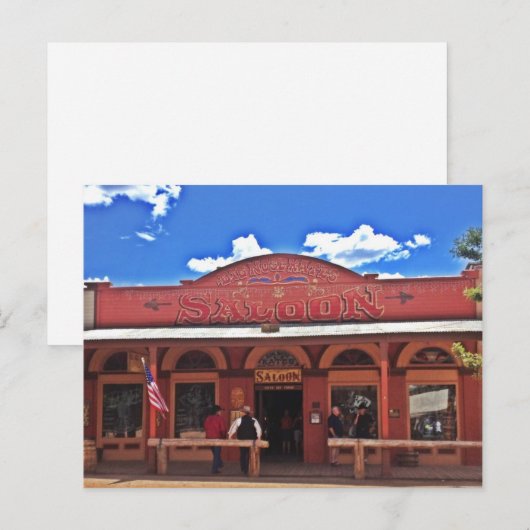Briefkaart van Big Nose Kate Saloon Tombstone Ariz (Voorkant / Achterkant)
