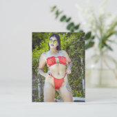 Briefkaart van Bikini Girl (Staand voorkant)