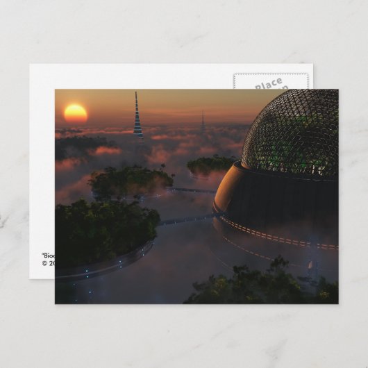 Briefkaart van biokoepels (Voorkant / Achterkant)