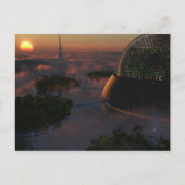 Briefkaart van biokoepels (Voorkant)