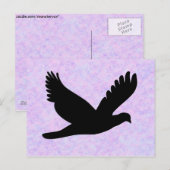 Briefkaart van Bird Silhouette (Voorkant / Achterkant)