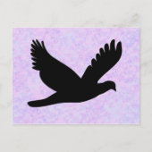 Briefkaart van Bird Silhouette (Voorkant)