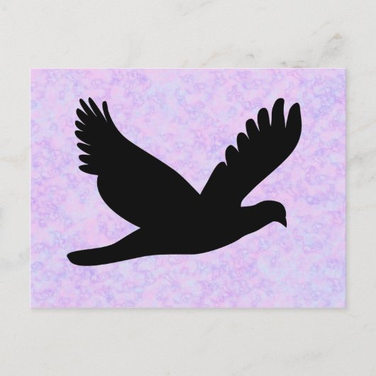 Briefkaart van Bird Silhouette (Voorkant)