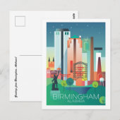 Briefkaart van Birmingham, Alabama (Voorkant / Achterkant)