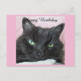 Briefkaart van Black Cat Birthday