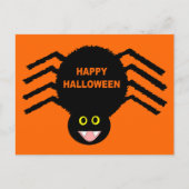 Briefkaart van Black Spider Halloween (Voorkant)