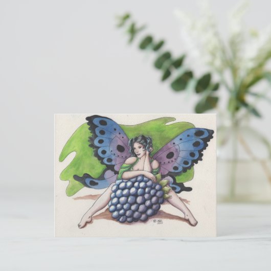 Briefkaart van Blackberry Fairy (Staand voorkant)