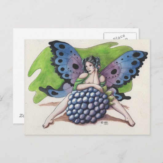 Briefkaart van Blackberry Fairy (Voorkant / Achterkant)