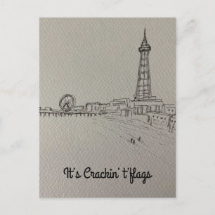 Briefkaart van Blackpool Tower