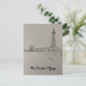 Briefkaart van Blackpool Tower (Staand voorkant)