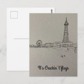Briefkaart van Blackpool Tower (Voorkant / Achterkant)