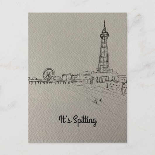 Briefkaart van Blackpool Tower (Voorkant)