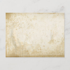 Briefkaart van blanco Antiek gekleurd papier