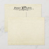 Briefkaart van blanco  papier (Voorkant / Achterkant)