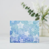 Briefkaart van blauw keihard (Staand voorkant)