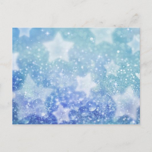 Briefkaart van blauw keihard (Voorkant)