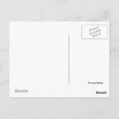 Briefkaart van bloemen en vogels (Achterkant)
