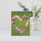briefkaart van bloemenkrans (Staand voorkant)