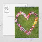 briefkaart van bloemenkrans (Voorkant / Achterkant)