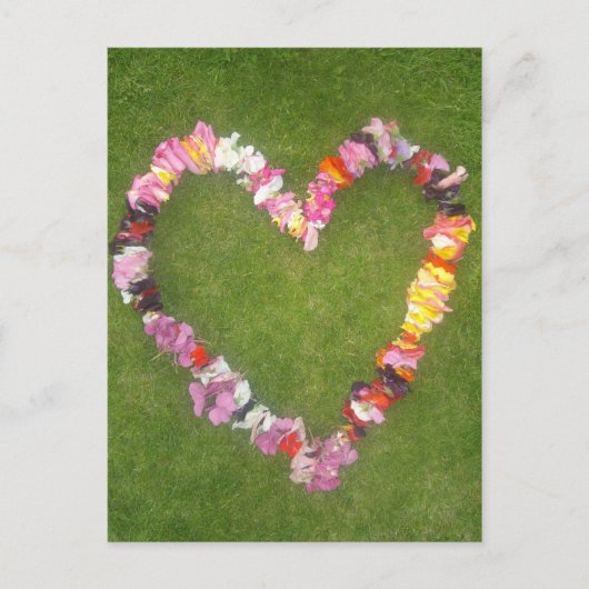 briefkaart van bloemenkrans (Voorkant)
