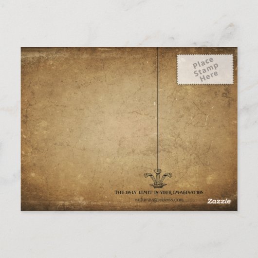 Briefkaart van bomen (Achterkant)