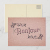 Briefkaart van Bonjour (Voorkant / Achterkant)