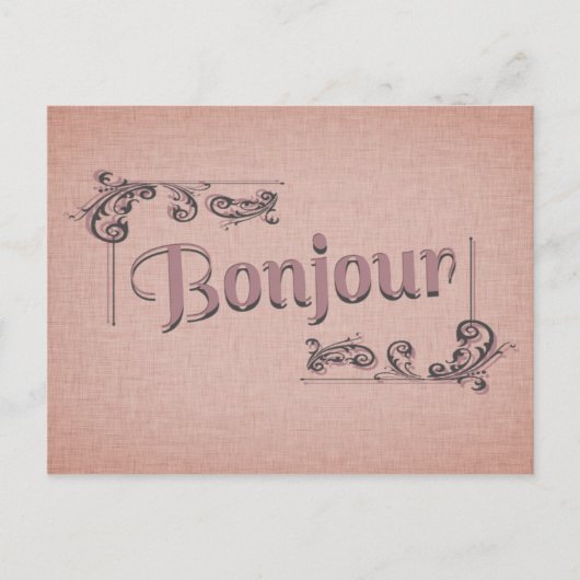 Briefkaart van Bonjour (Voorkant)