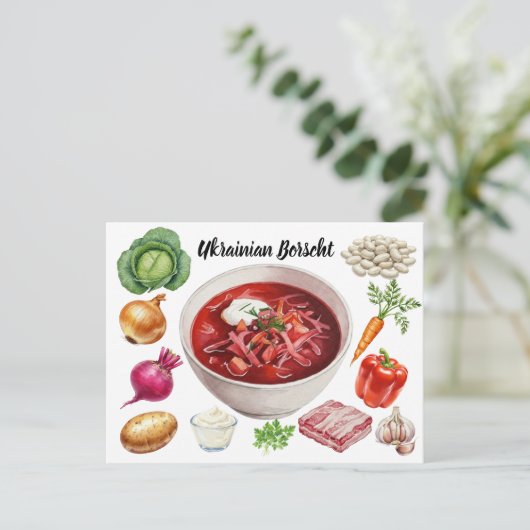 Briefkaart van Borscht (Staand voorkant)