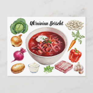 Briefkaart van Borscht