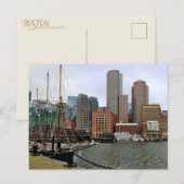 Briefkaart van Boston Massachusetts (Voorkant / Achterkant)